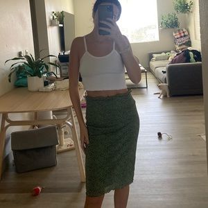 Vintage Leopard Print Skirt